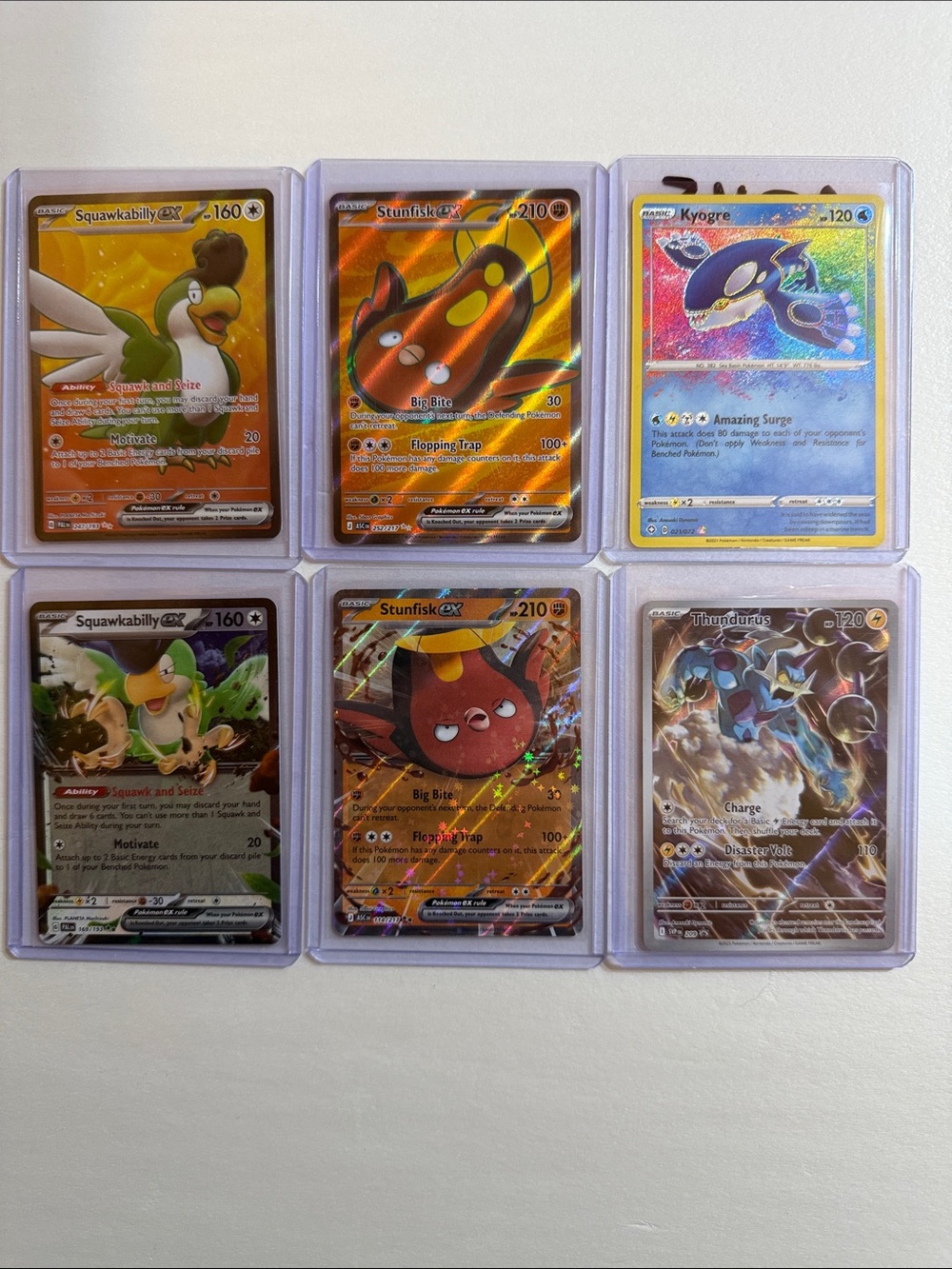 Pokemon Holo Card Lot - Orange, Blue, Black Accents